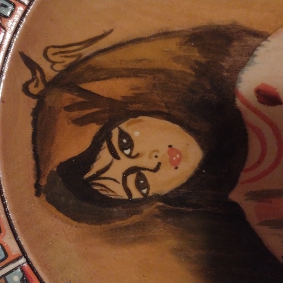 Hand Painted Romanian Romania Wooden Portrait Plates Woman Vlad Dracula Romania - Picture 4 of 16